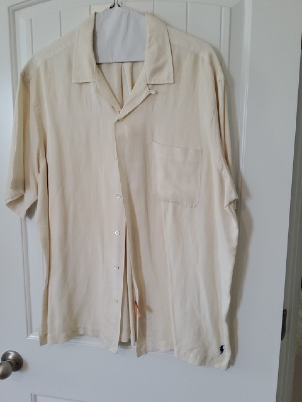 Polo by Ralph Lauren Cream,Yellow,Khaki,Coral Short Sleeve Button-Up Shirt